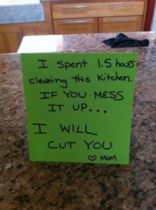 Moms just want a clean kitchen, right?