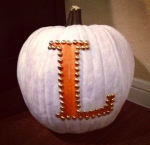 Thumbtack Monogram Pumpkin